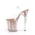 Pleaser Sandalette FLAMINGO-808G Transparent Rose-Gold Glitter EU-42 / US-12