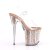 Pleaser Sandalette FLAMINGO-808G Transparent Rose-Gold Glitter EU-42 / US-12
