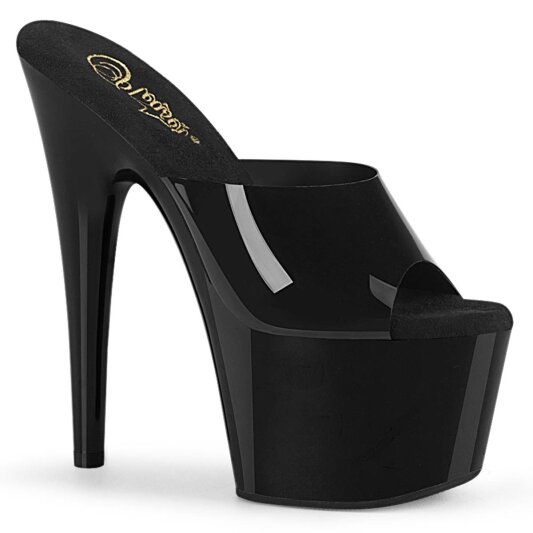 Pleaser ADORE-701N Plateau Pantoletten Schwarz EU-38 / US-8