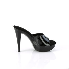 Fabulicious COCKTAIL-501 Plateau Pantoletten Schwarz EU-39 / US-9