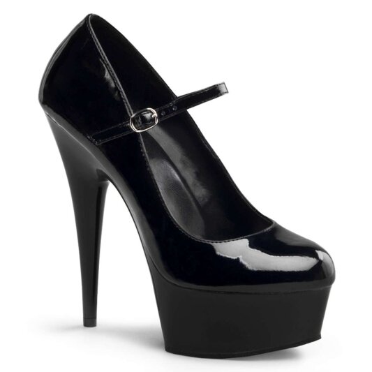 Pleaser Sandalette DELIGHT-687 Schwarz EU-42 / US-12