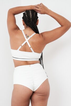Lunalae Shorts High Waist Missy Weiß B-Ware