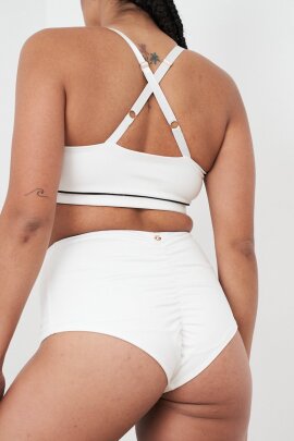 Lunalae Shorts High Waist Missy Weiß B-Ware