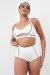 Lunalae Shorts High Waist Missy Weiß B-Ware