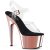 Pleaser Sandalette ADORE-708 Transparent Rose-Gold Chrom EU-36 / US-6
