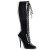 Pleaser SEDUCE-2020 Kniestiefel Lack Schwarz EU-37 / US-7