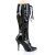 Pleaser SEDUCE-2020 Kniestiefel Lack Schwarz EU-37 / US-7