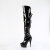 Pleaser DELIGHT-3018 Plateau Overknee Stiefel Lack Schwarz EU-37 / US-7