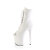 Pleaser FLAMINGO-1021 Plateau Stiefeletten Kunstleder Weiß EU-37 / US-7