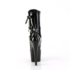 Pleaser ADORE-1043 Plateau Stiefeletten Lack Schwarz EU-40 / US-10