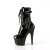 Pleaser ADORE-1043 Plateau Stiefeletten Lack Schwarz EU-40 / US-10
