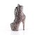 Pleaser ADORE-1020SPWR Plateau Stiefeletten Snake Rosa EU-37 / US-7
