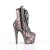 Pleaser ADORE-1020SPWR Plateau Stiefeletten Snake Rosa EU-37 / US-7