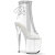 Pleaser FLAMINGO-1018C-2RS Plateau Stiefeletten Clear Strass Transparent EU-41 / US-11