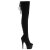Pleaser ADORE-3063 Plateau Overknee Stiefel Schwarz EU-43 / US-13