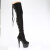 Pleaser ADORE-3063 Plateau Overknee Stiefel Schwarz EU-43 / US-13