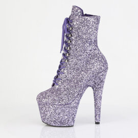 Pleaser ADORE-1020GWR Plateau Stiefeletten Glitter Lila EU-39 / US-9