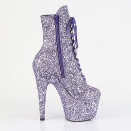 Pleaser ADORE-1020GWR Plateau Stiefeletten Glitter Lila EU-39 / US-9