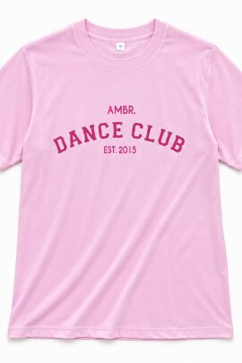 AMBR Designs T-Shirt Dance Club Pink XL