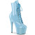 Pleaser ADORE-1020 Plateau Stiefeletten Lack Blau EU-40 / US-10