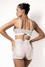 Polerina Bike Shorts Silber Pailletten