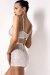 Polerina Bike Shorts Silber Pailletten M