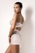 Polerina Bike Shorts Silber Pailletten L