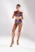 Polerina Shorts Bikini Weinrot/Silber Velvet XL