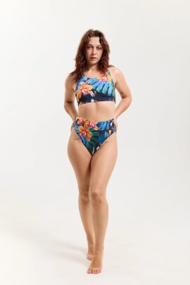 Pole Addict Shorts High Leg Exotic Flowers L