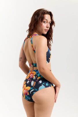 Pole Addict Shorts High Waist Exotic Flowers