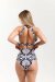 Pole Addict Top Open Back Black White Snake