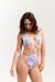 Pole Addict Bodysuit Conca Pink Peonies M