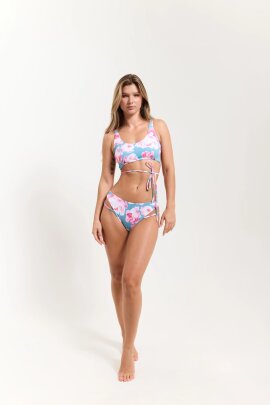 Pole Addict Shorts Capri Pink Peonies