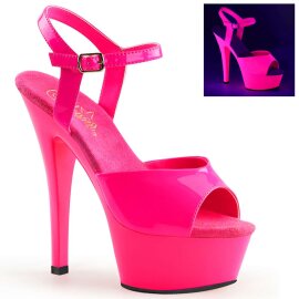 Pleaser Sandalette KISS-209UV Neon-Pink EU-35 / US-5