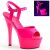 Pleaser Sandalette KISS-209UV Neon-Pink EU-37 / US-7