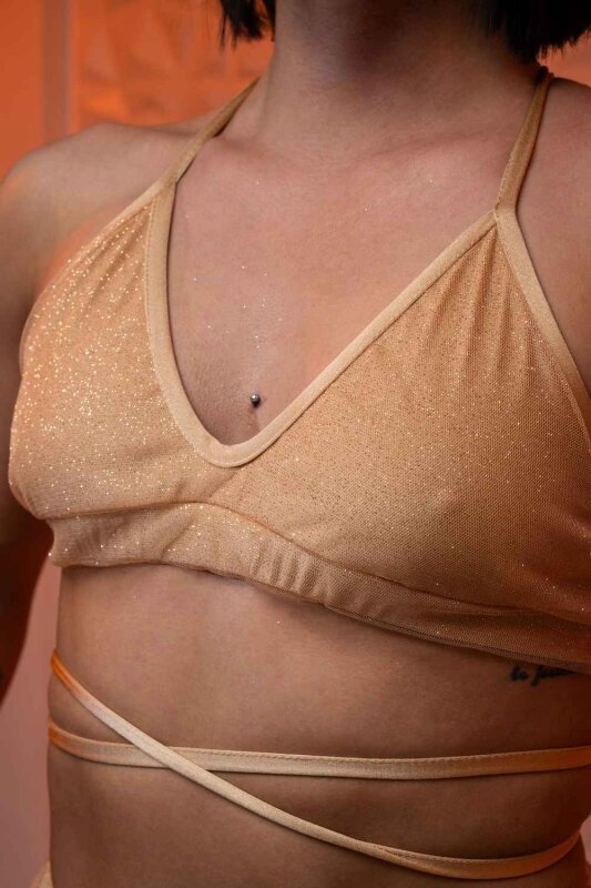 RAD Top Dazzle Gold XL