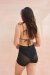 Lunalae Shorts High Waist Gianna Mesh Schwarz