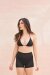 Lunalae Shorts High Waist Gianna Mesh Schwarz M