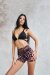 Lunalae Shorts High Waist Gianna Mesh Leopard M