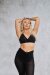 Lunalae Top Sienna Mesh Cut Out Bra Schwarz XL