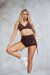 Lunalae Top Sienna Mesh Cut Out Bra Schokobraun M