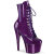 Pleaser ADORE-1020GP Plateau Stiefeletten Lack Glitter Dunkles Lila EU-38 / US-8