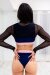Les Polettes Bolero Naora Mesh Schwarz XL