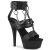 Pleaser Sandalette KISS-261 Schwarz EU-37 / US-7