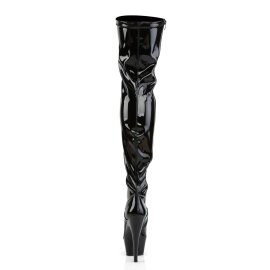 Pleaser Overknee Stiefel KISS-3000 Schwarz EU-41 / US-11