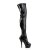 Pleaser Overknee Stiefel KISS-3000 Schwarz EU-37 / US-7