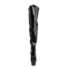 Pleaser Overknee Stiefel KISS-3010 Schwarz EU-37 / US-7