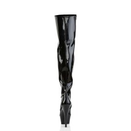 Pleaser Overknee Stiefel KISS-3010 Schwarz EU-37 / US-7