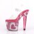 Pleaser Sandalette LOVESICK-708HEART Transparent Pink Strass EU-38 / US-8