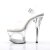 Pleaser Sandalette MOON-708 Transparent Silber EU-35 / US-5